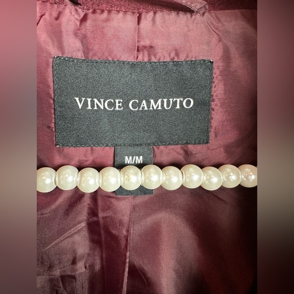 Vince Camuto Women's Burgundy Trench Coat - Picture 3 of 7